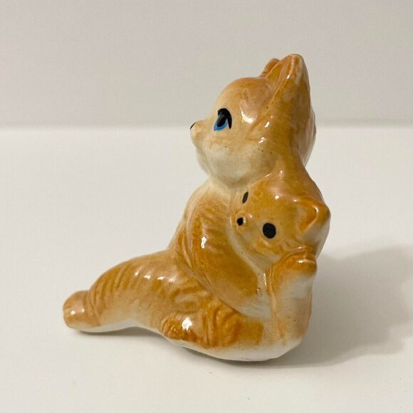 Vintage Cat Family Kitten on Scooter Salt and Pepper Shaker Set Japan - Picture 15 of 16